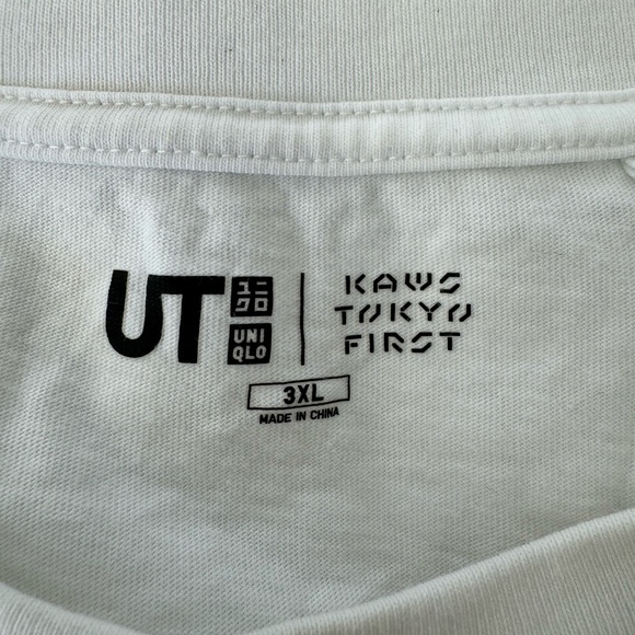 Uniqlo Kaws white tee 3XL preowned - Picture 7 of 9